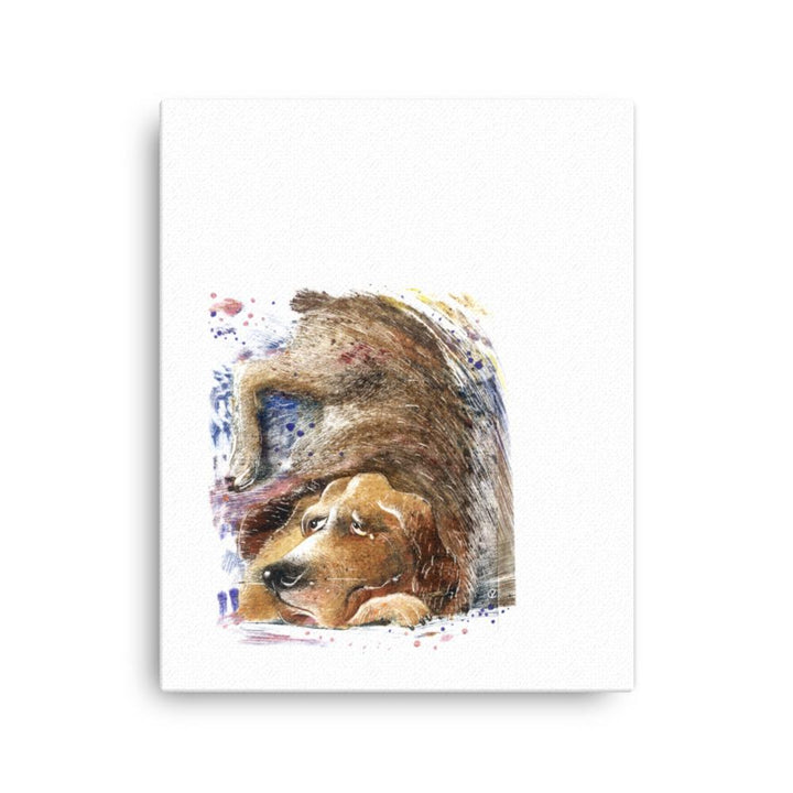 Dom Hund - Leinwand 41x51 cm artlia