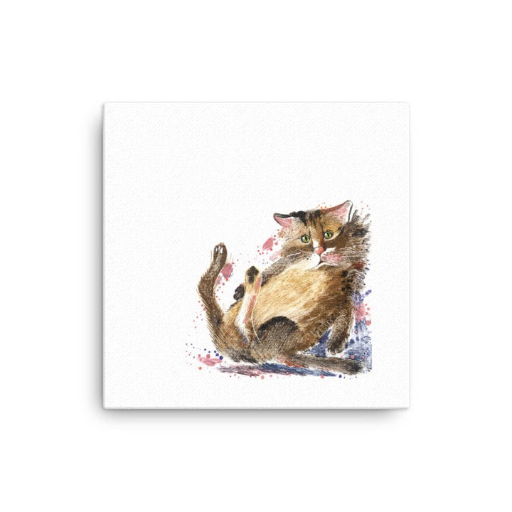 Dom Katze - Leinwand 30x30 cm artlia