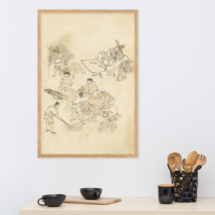 Dreschen, Kim Hong-do - Poster artlia