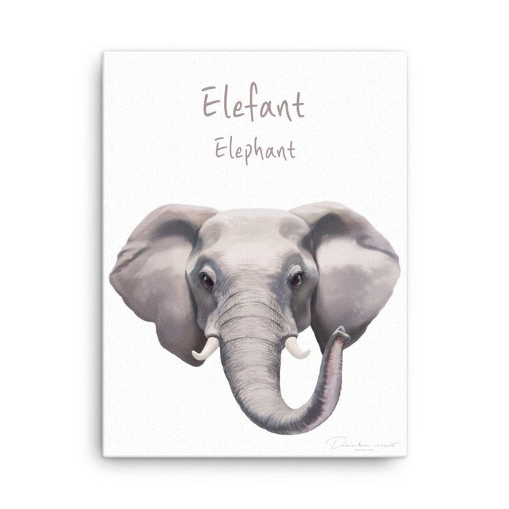 Elefant - Leinwand 30x41 cm artlia