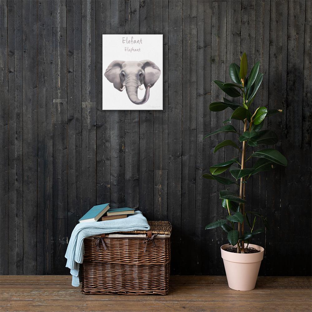 Elefant - Leinwand 41x51 cm artlia