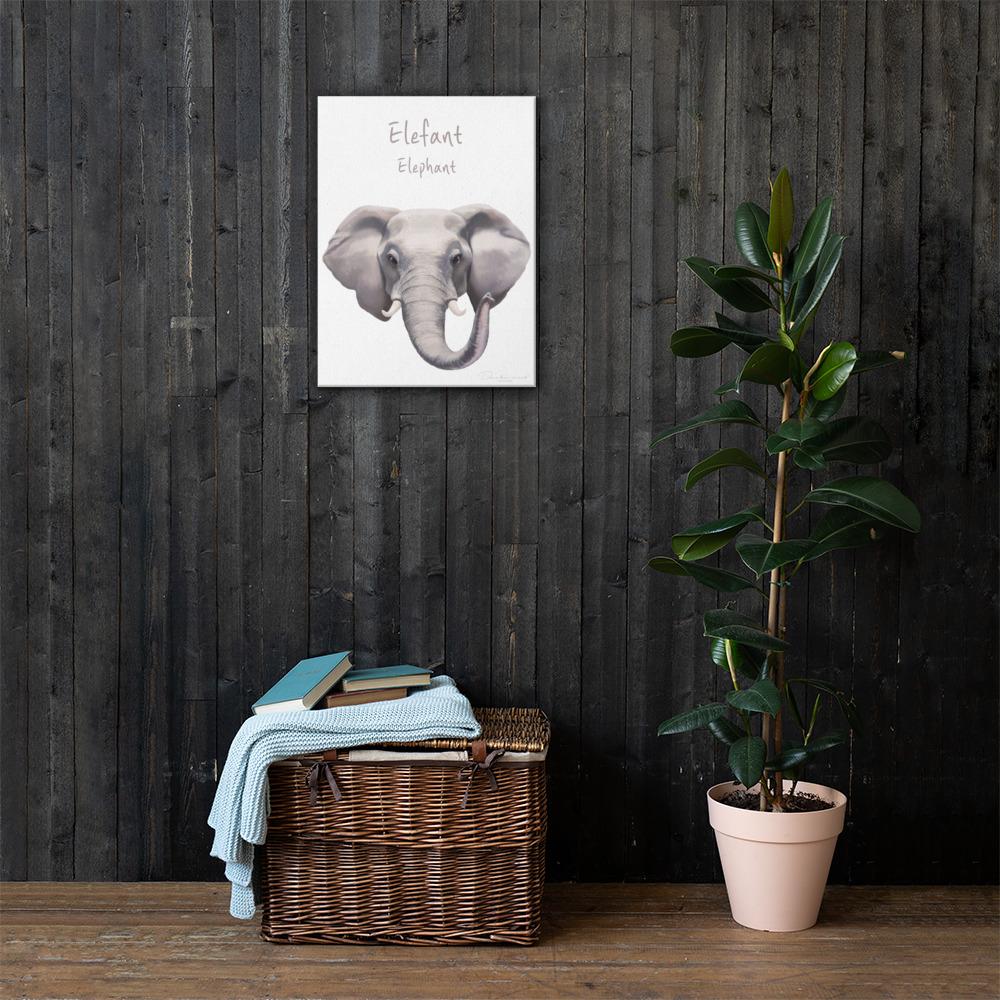 Elefant - Leinwand 46x61 cm artlia