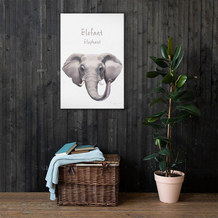 Elefant - Leinwand 61x91 cm artlia