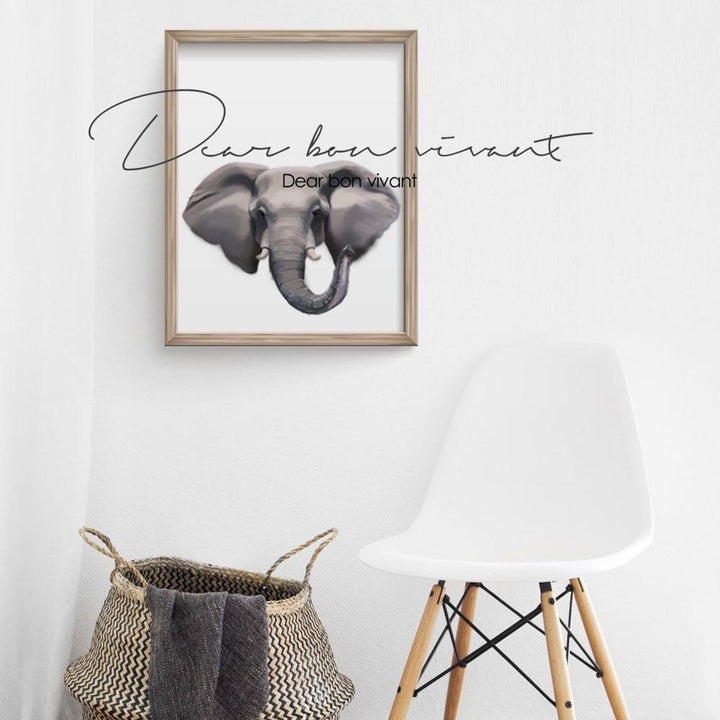 Elefant - Leinwand artlia