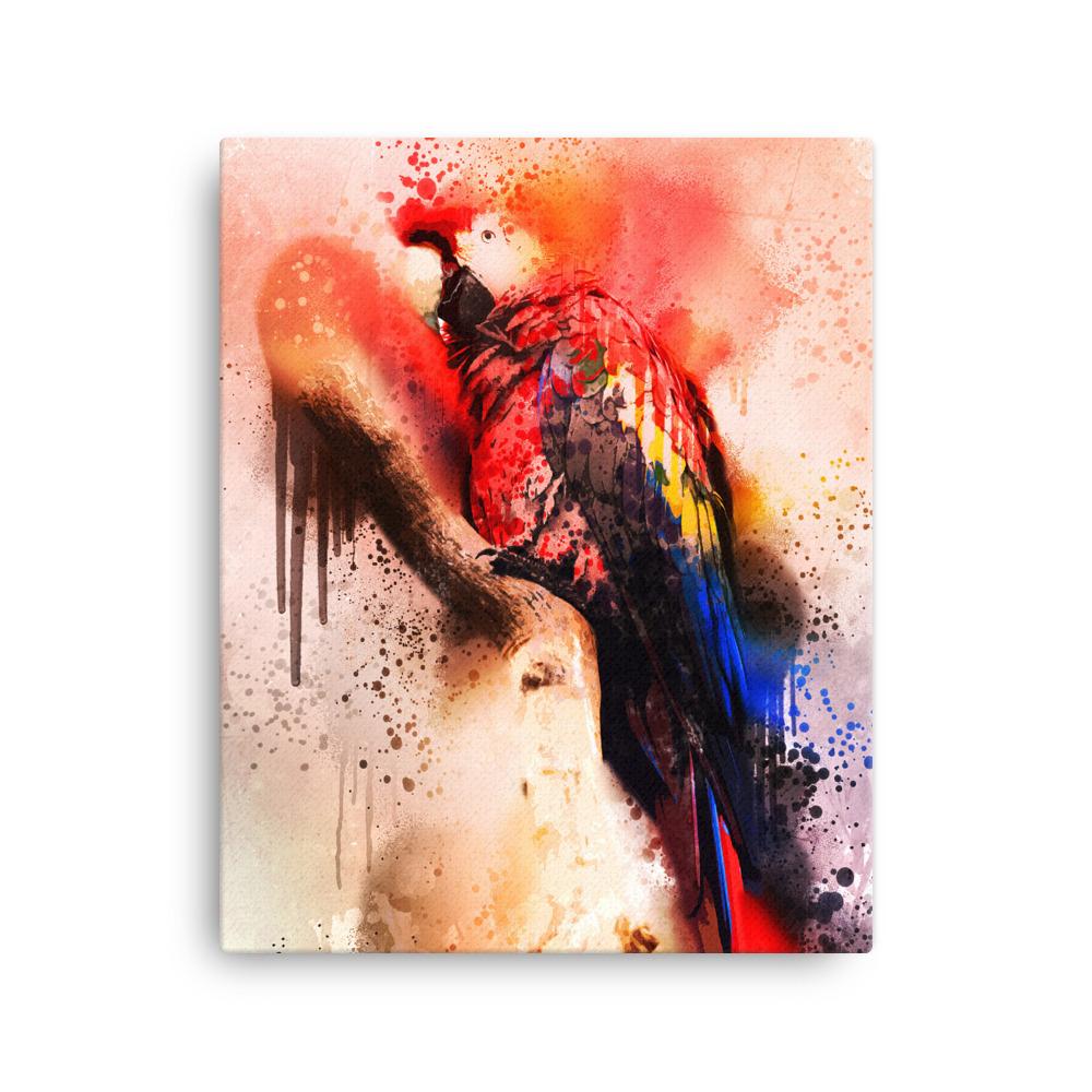 Fantasie Papagei - Leinwand 41x51 cm artlia