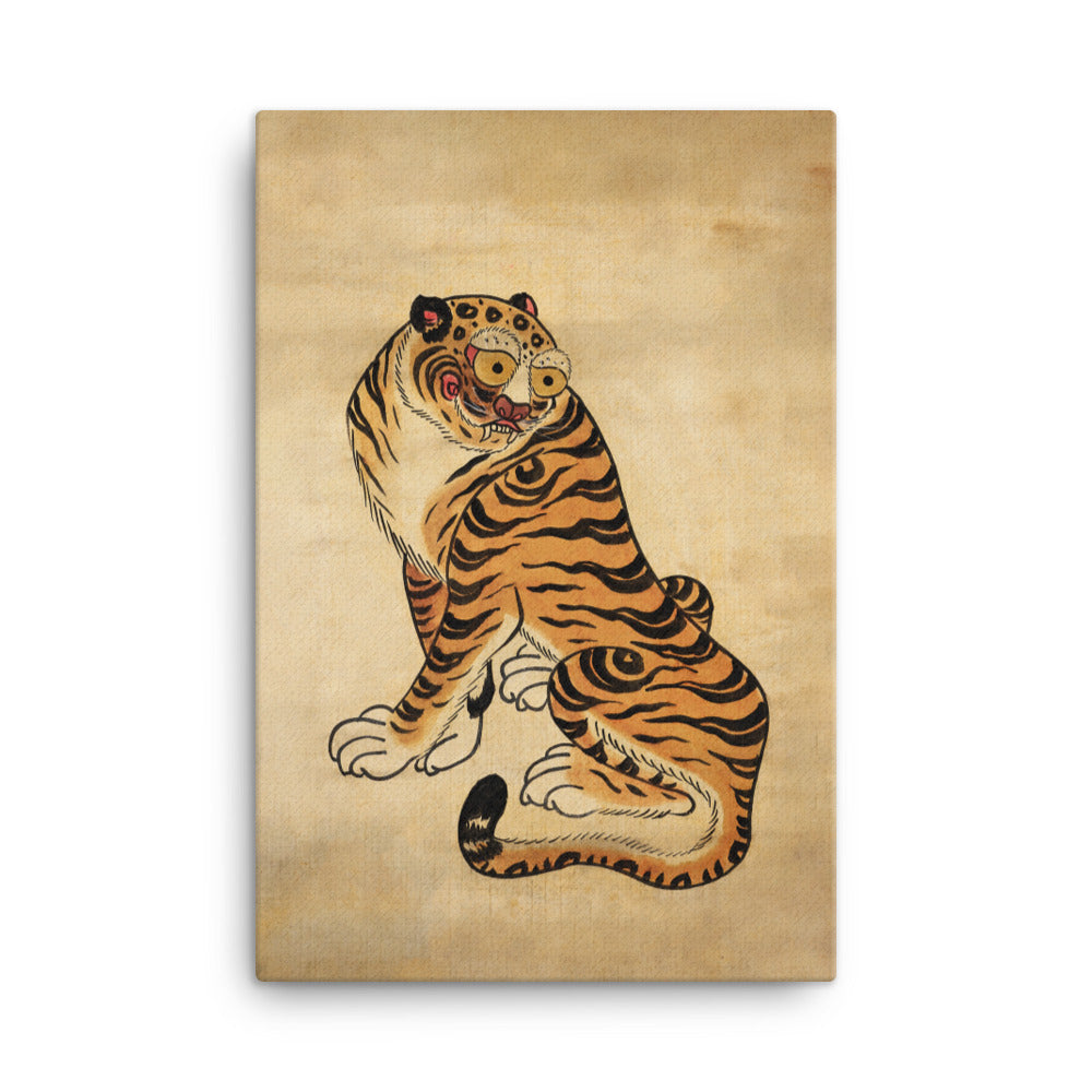 freundlicher Tiger - Leinwand 61x91 cm artlia