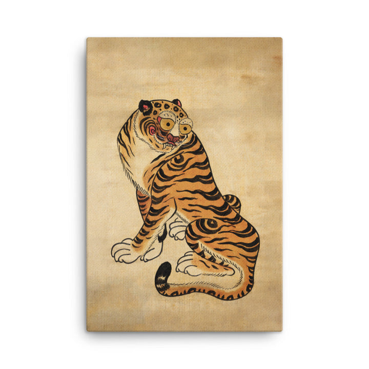 freundlicher Tiger - Leinwand 61x91 cm artlia