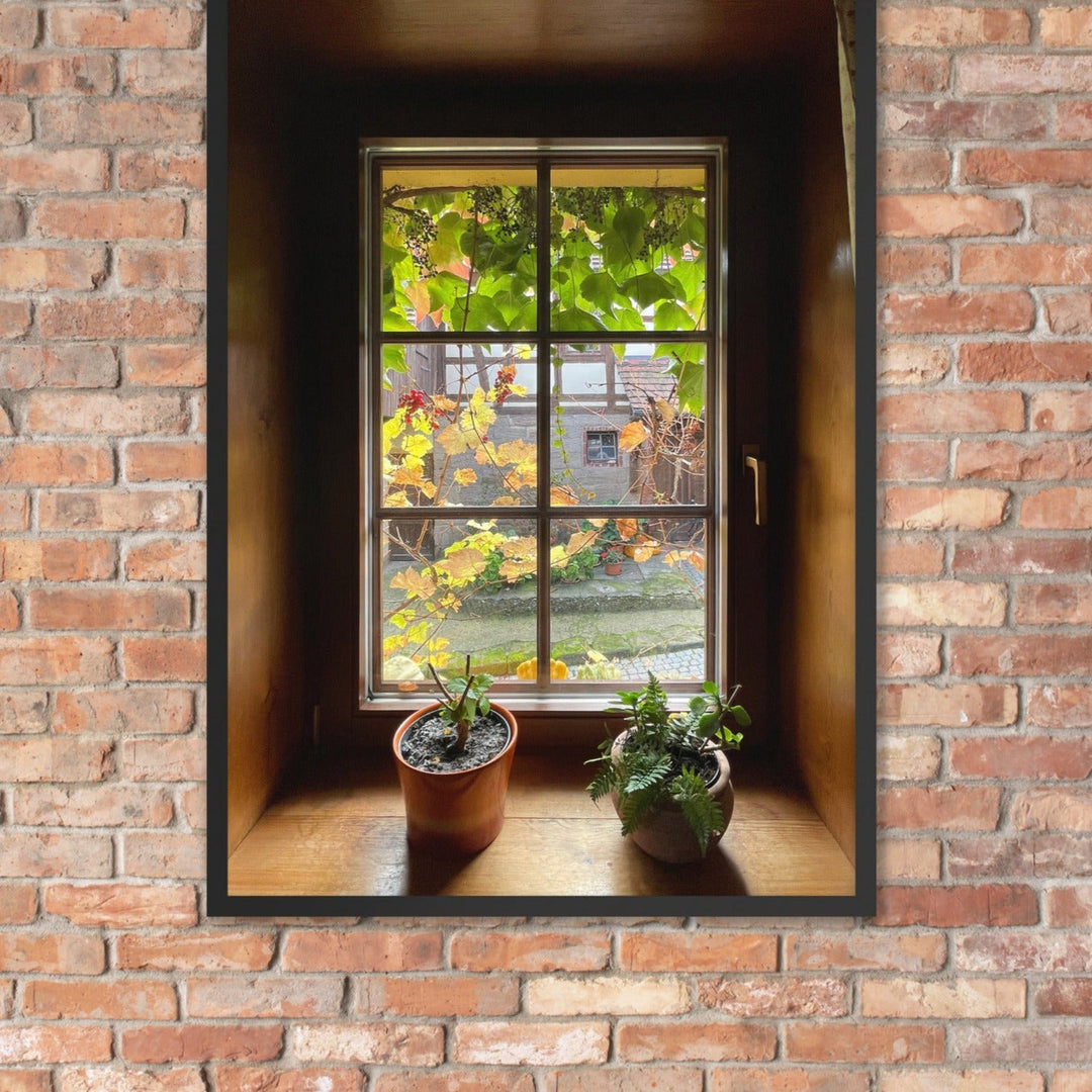 Herbstfenster Margersdorf - Poster artlia