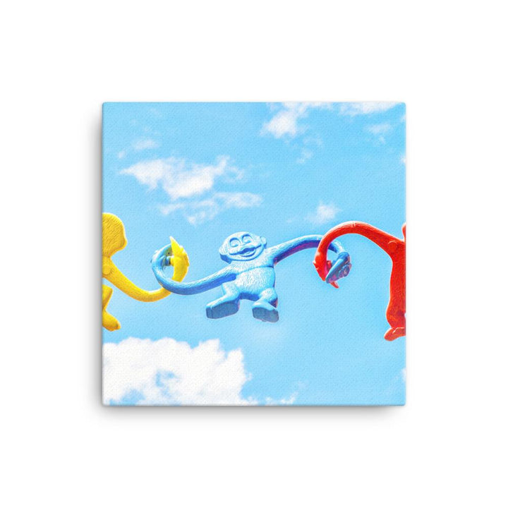 Himmlisches Teamwork - Leinwand 30x30 cm artlia