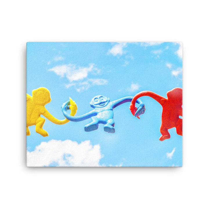 Himmlisches Teamwork - Leinwand 30x41 cm artlia