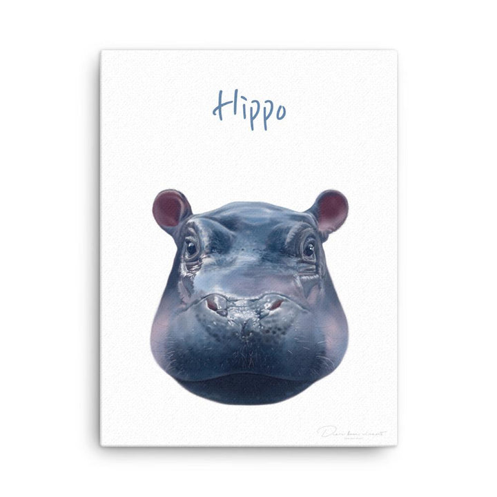 Hippo - Leinwand 30x41 cm artlia