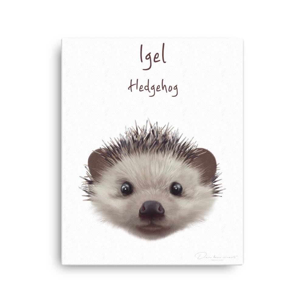 Igel - Leinwand 41x51 cm artlia