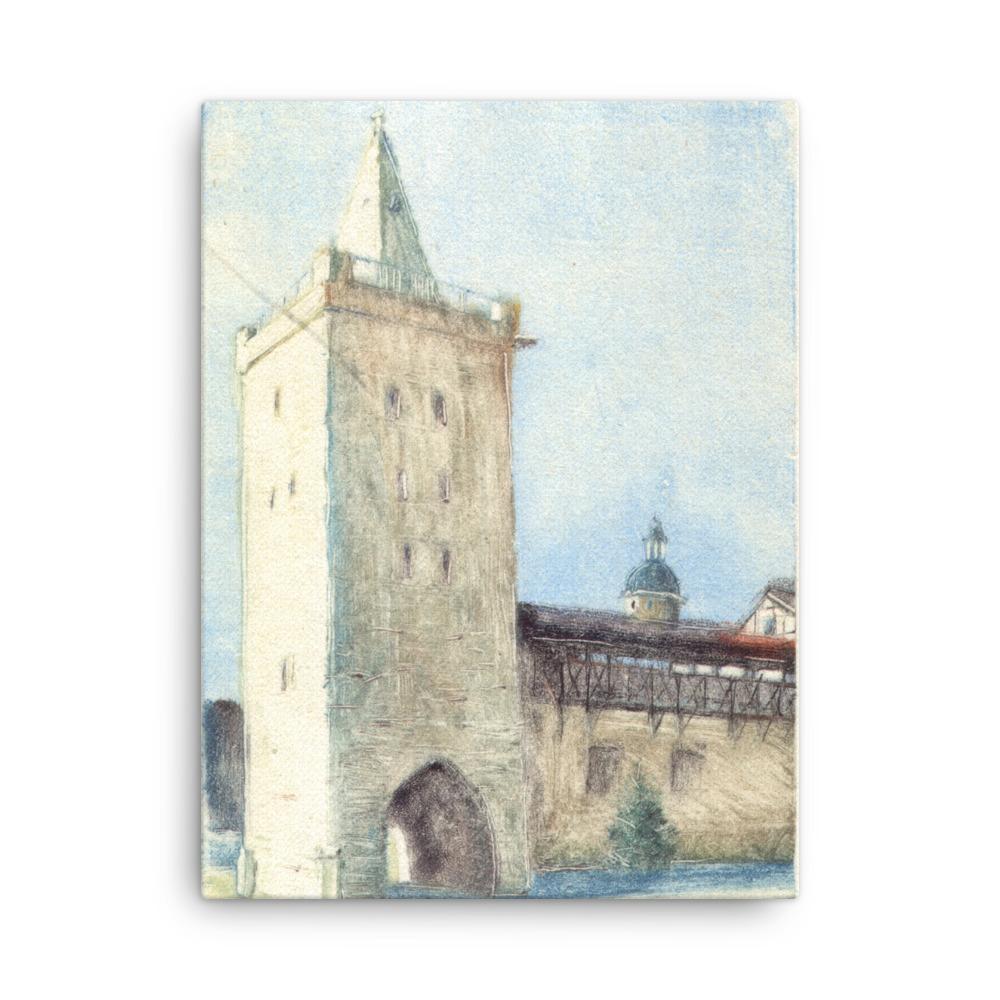 Jena Johannistor - Leinwand 30x41 cm artlia