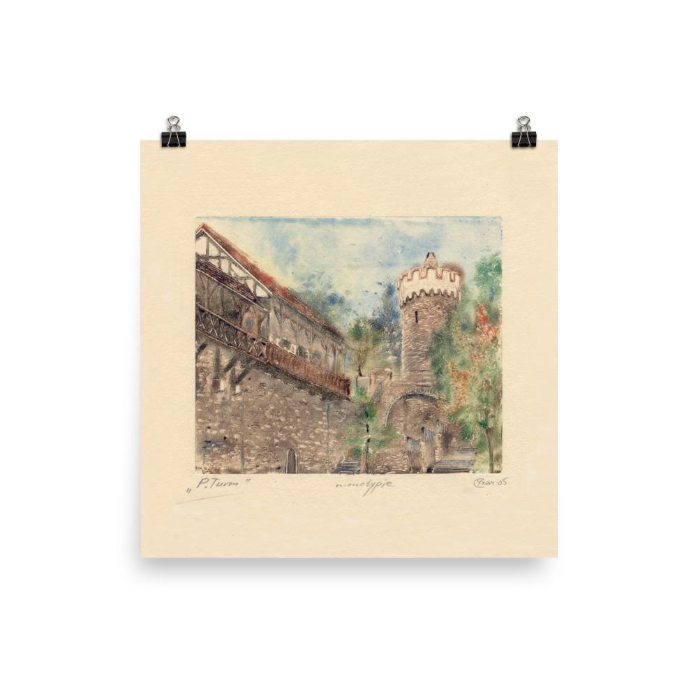 Jena Pulverturm - Poster 25x25 cm artlia