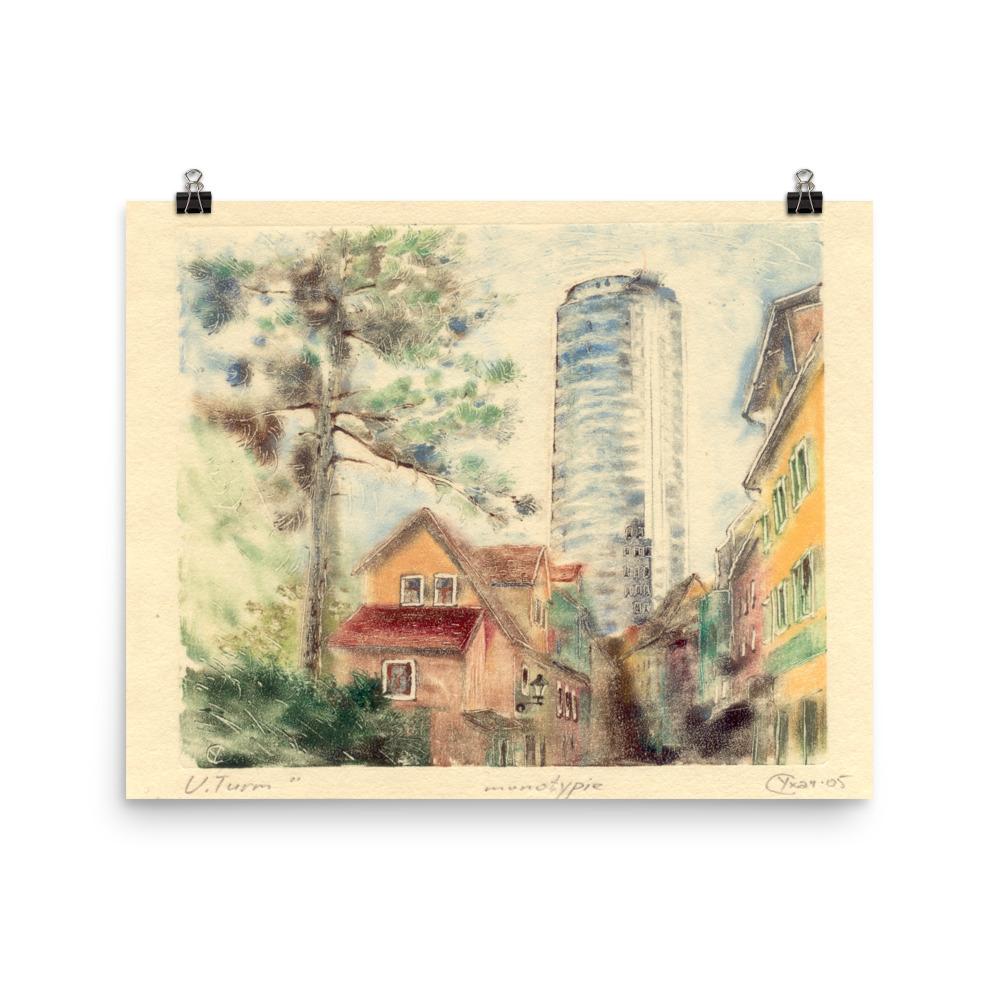 Jena Uniturm - Poster 20x25 cm artlia