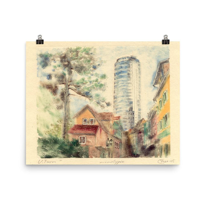 Jena Uniturm - Poster 20x25 cm artlia