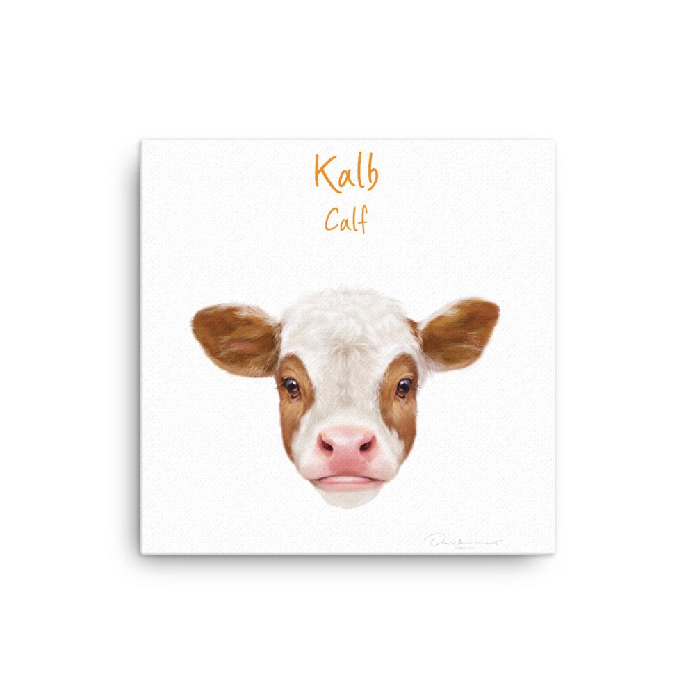 Kalb - Leinwand 30x30 cm artlia