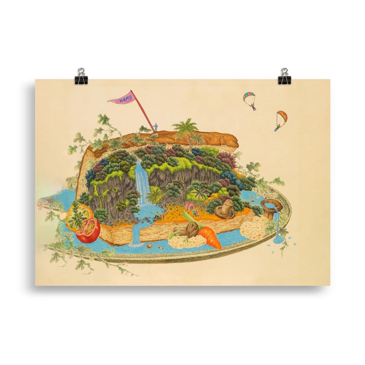 köstliche Landschaft 7 - Poster 21×30 cm artlia