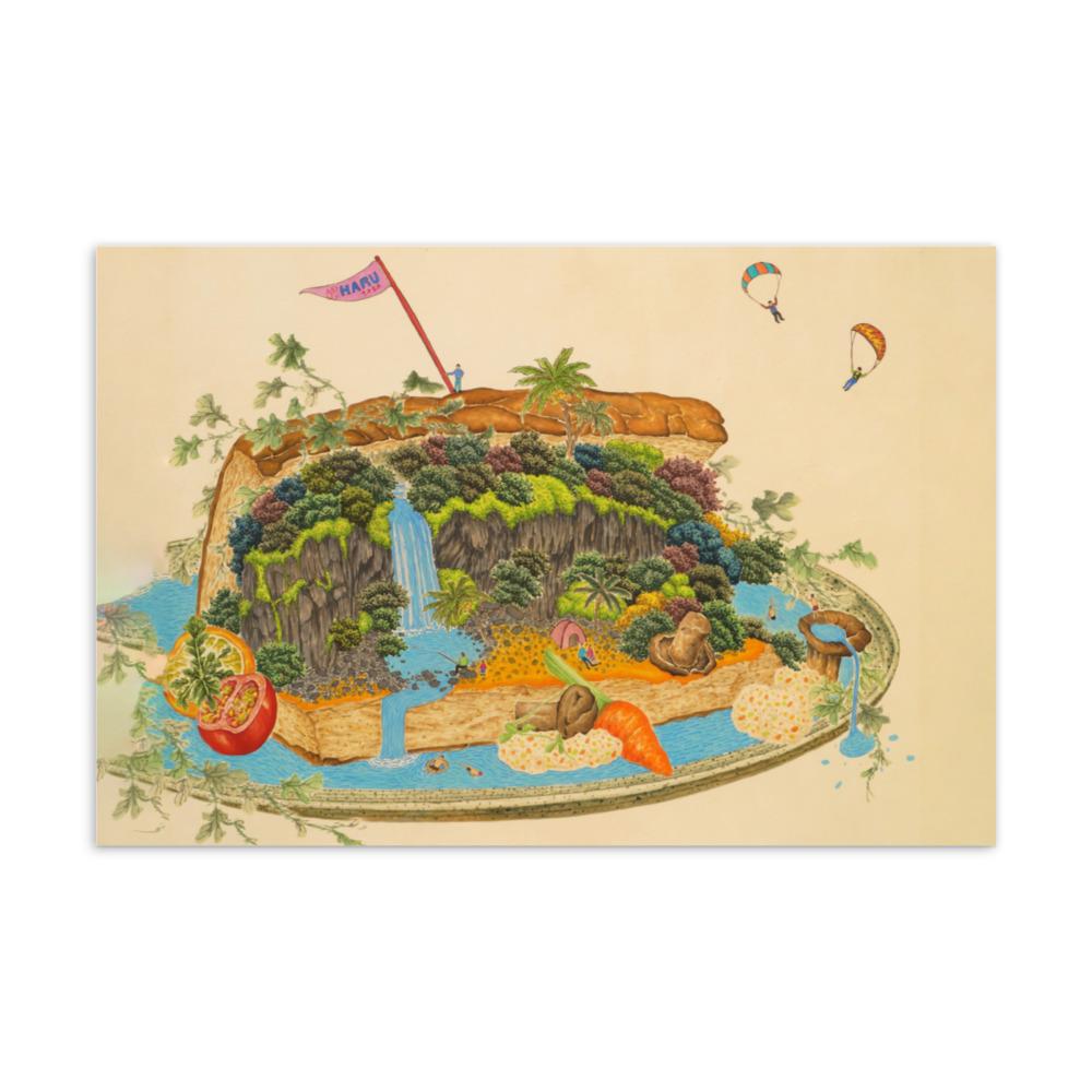 köstliche Landschaft Delicious Landscape 7 - Postkarte artlia