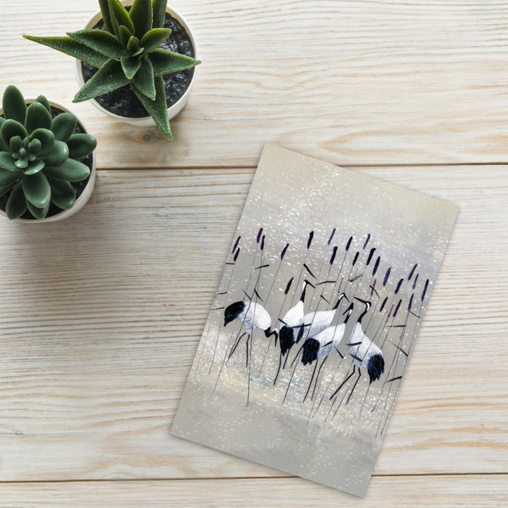 Kranichfamilie - Poster artlia