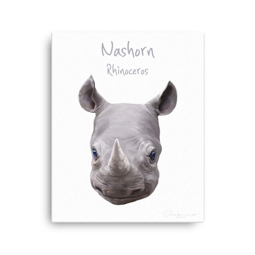 Nashorn - Leinwand 41x51 cm artlia