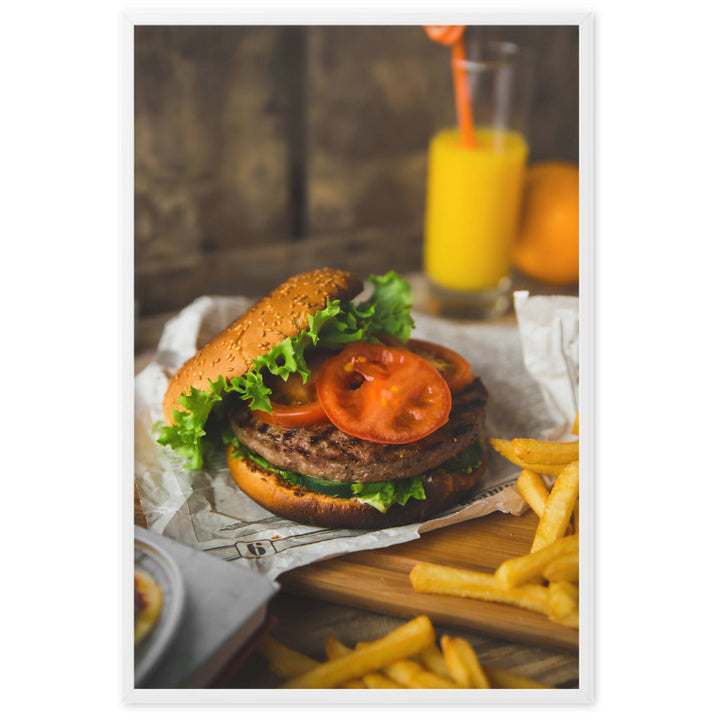 Poster - Burger und Pommes artlia