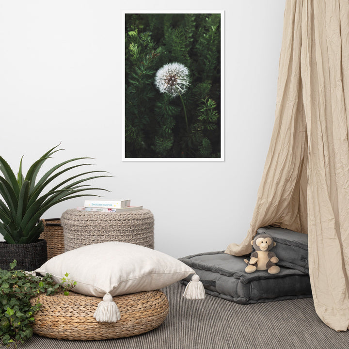 Poster mit Rahmen - Pusteblume artlia