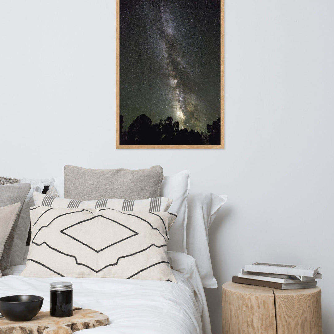 Poster mit Rahmen - Sternenhimmel Starry sky artlia