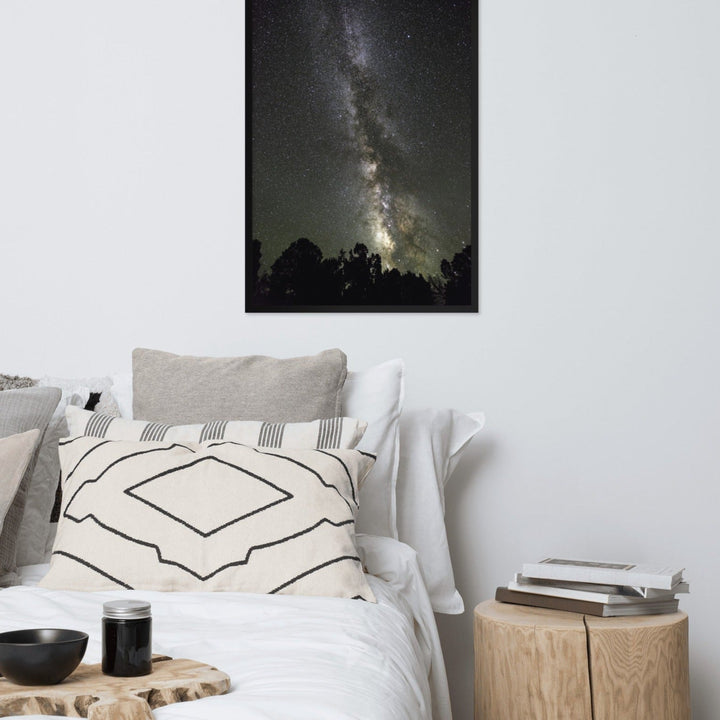 Poster mit Rahmen - Sternenhimmel Starry sky artlia
