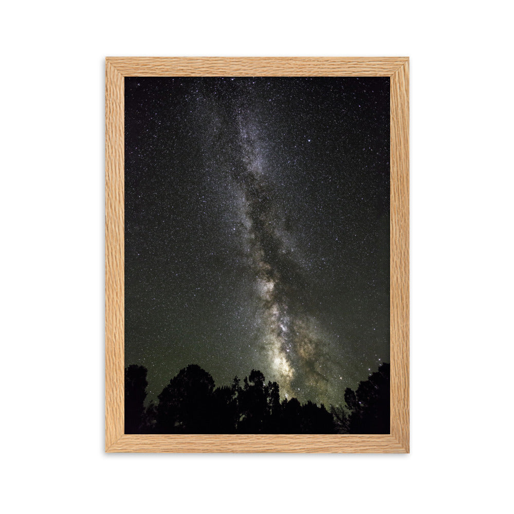 Poster mit Rahmen - Sternenhimmel Starry sky Oak / 30×40 cm artlia