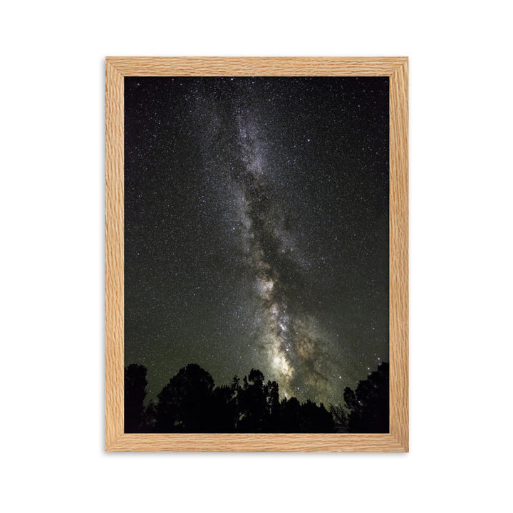 Poster mit Rahmen - Sternenhimmel Starry sky Oak / 30×40 cm artlia