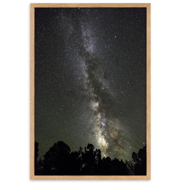 Poster mit Rahmen - Sternenhimmel Starry sky Oak / 61×91 cm artlia