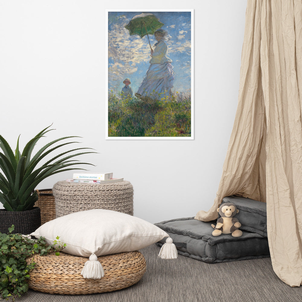 Poster - Woman with a Parasol - Madame Monet and Her Son artlia