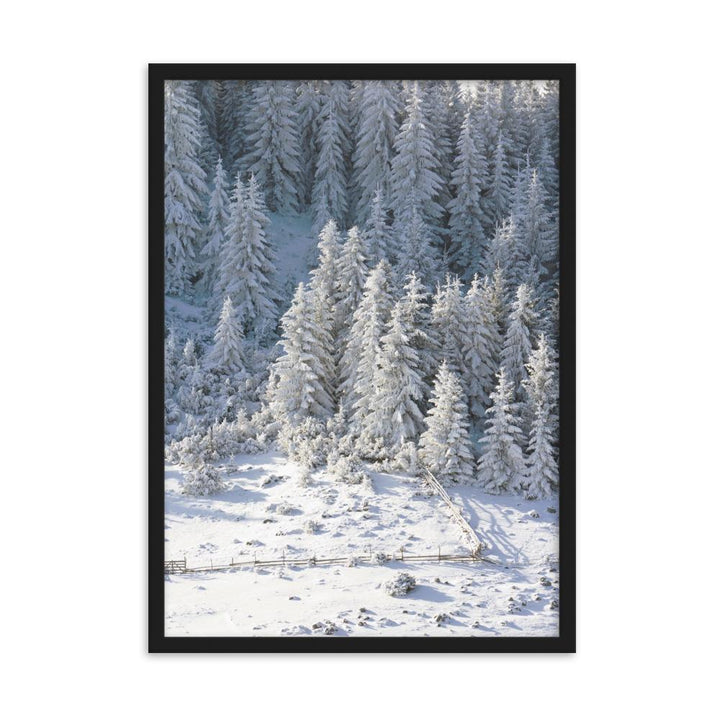 Snow Landscape 3 - Poster im Rahmen Schwarz / 50×70 cm artlia