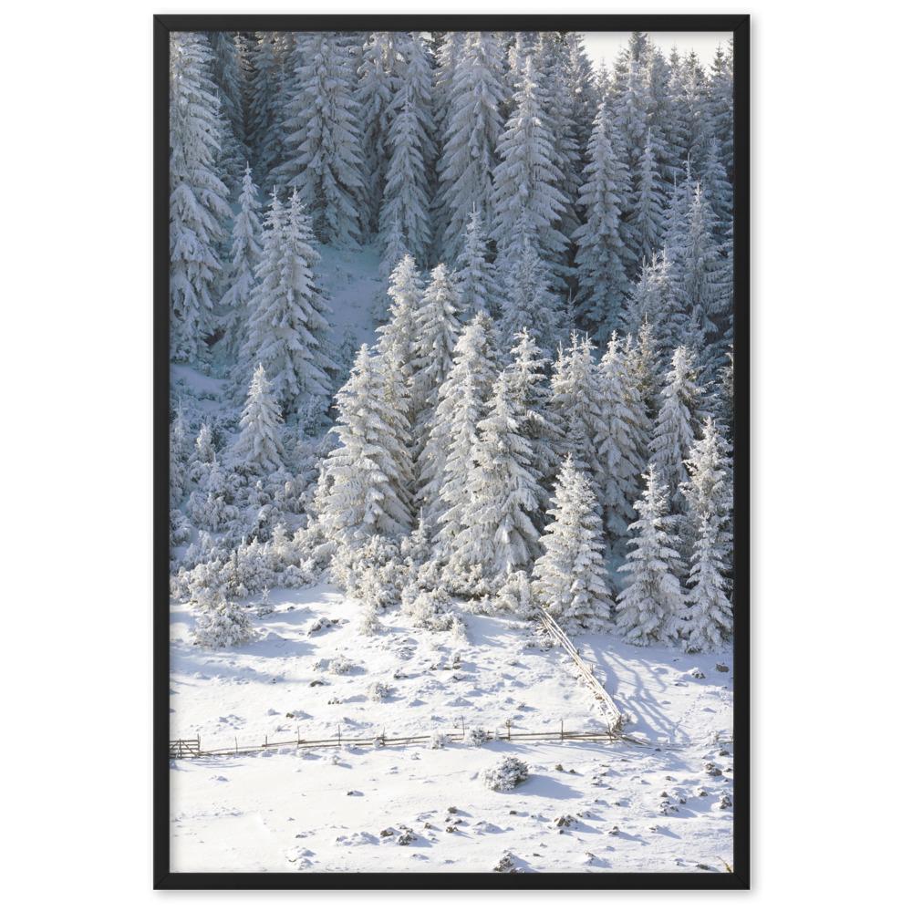 Snow Landscape 3 - Poster im Rahmen Schwarz / 61×91 cm artlia