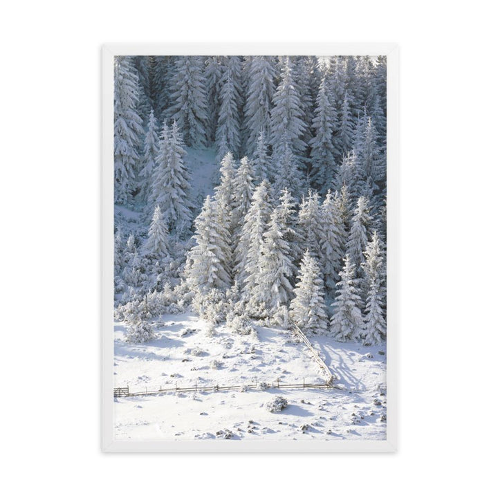 Snow Landscape 3 - Poster im Rahmen Weiß / 50×70 cm artlia