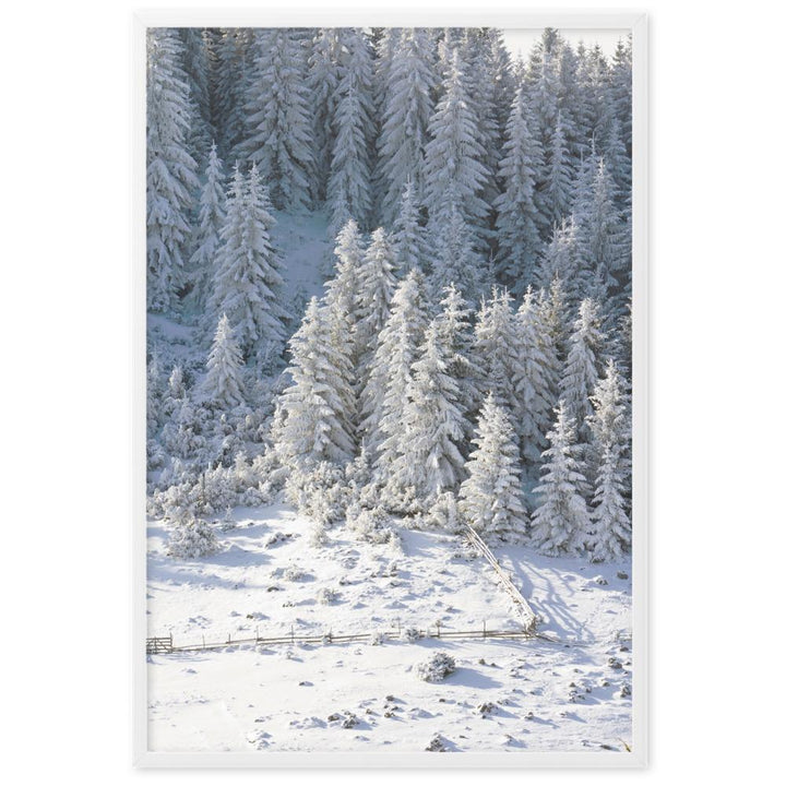 Snow Landscape 3 - Poster im Rahmen Weiß / 61×91 cm artlia