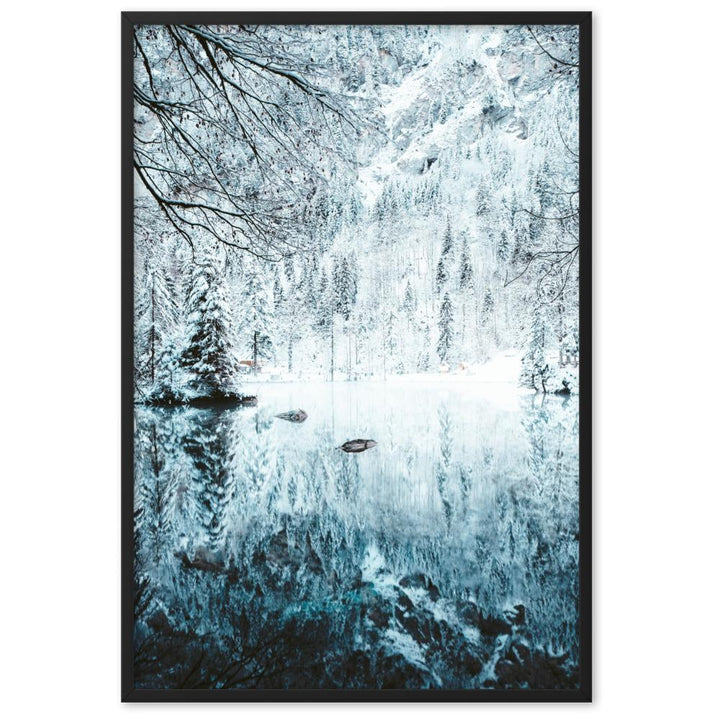 Snow Landscape 4 - Poster im Rahmen Schwarz / 61×91 cm artlia