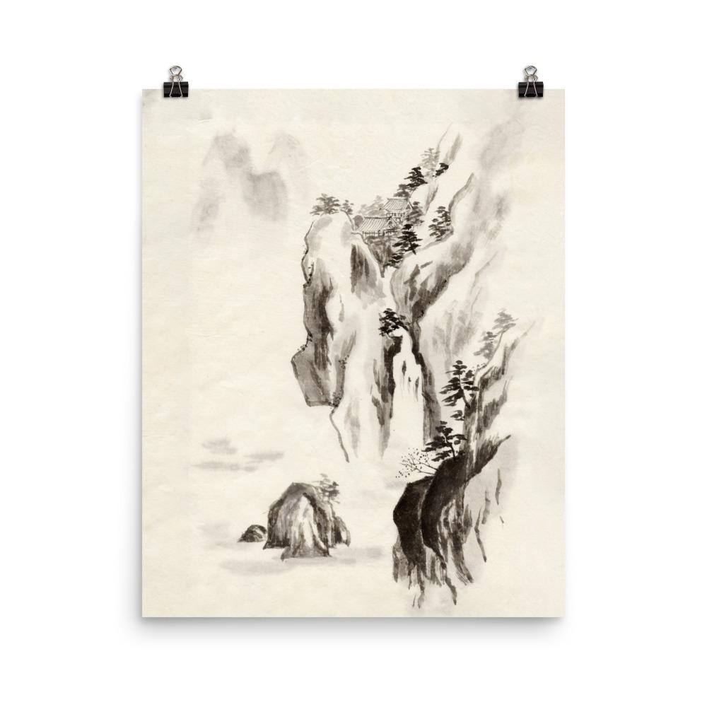 Poster - Tempel im Felsen 20x25 cm artlia