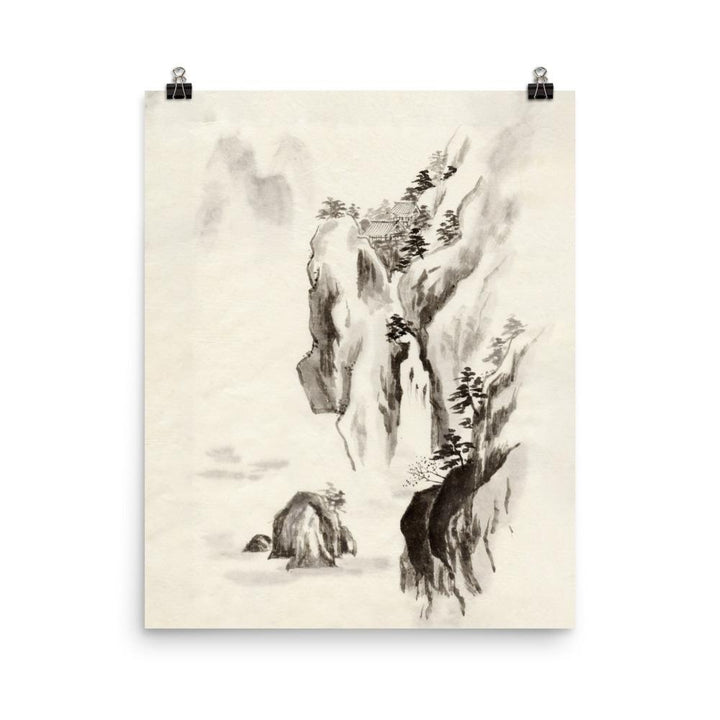 Poster - Tempel im Felsen 20x25 cm artlia