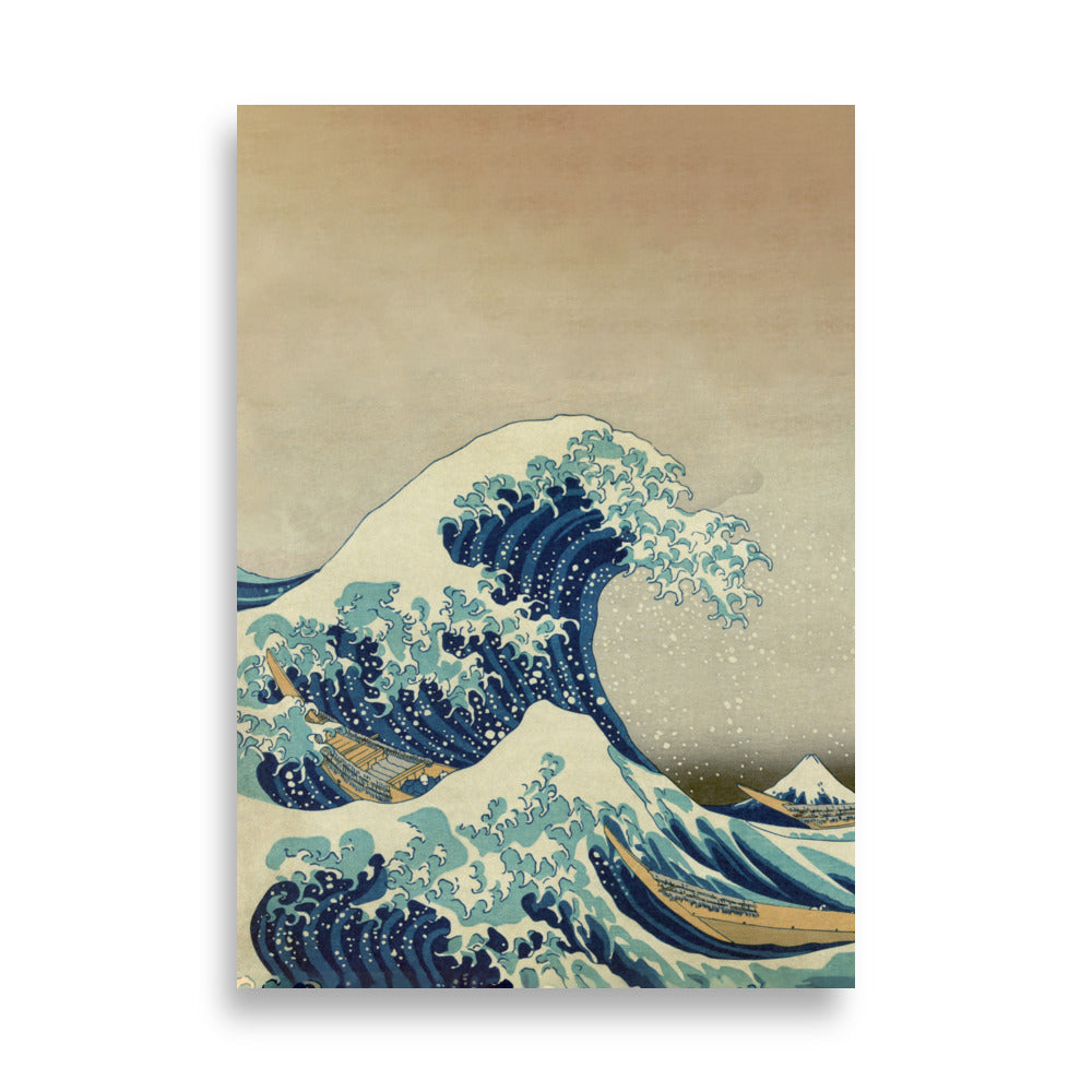 Poster - The Great Wave Hokusai vertical / 21×30 cm artlia