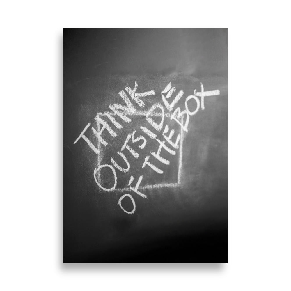 Poster - Think outside of the box 21×30 cm artlia
