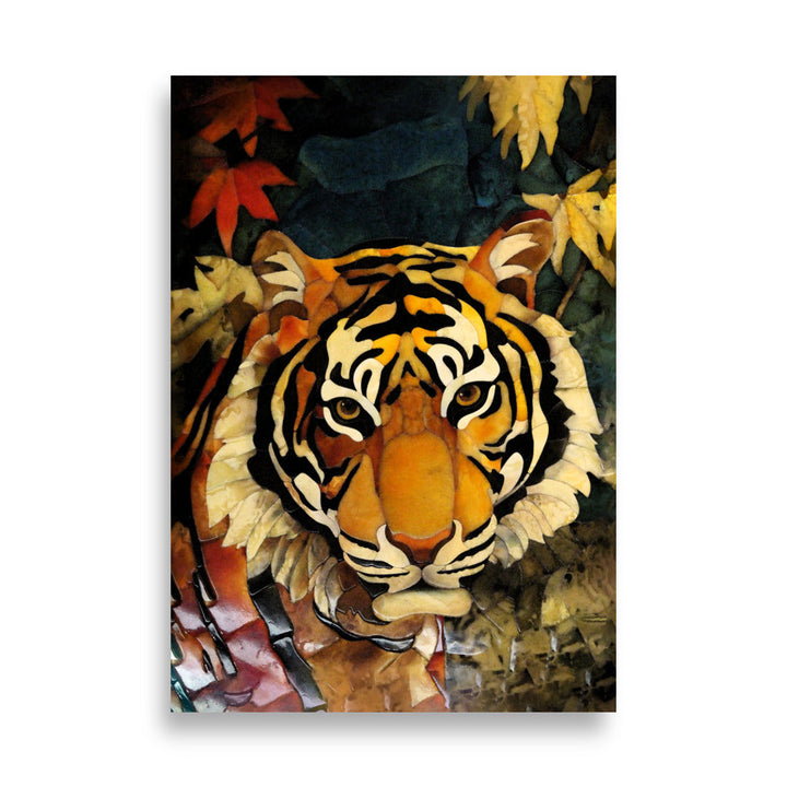 Poster - Tiger in Autumn 21×30 cm artlia