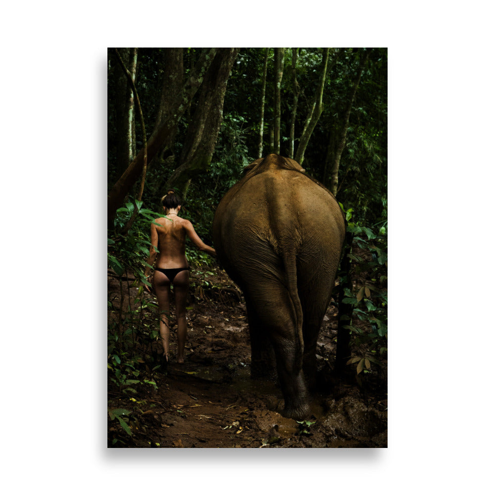 Poster - Walking into the Jungle 21×30 cm artlia