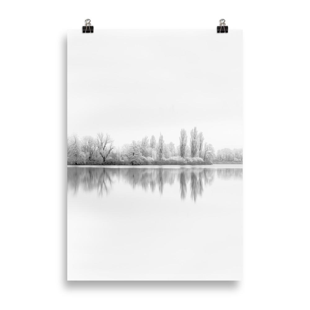 Poster - Winterlicher See 21×30 cm artlia