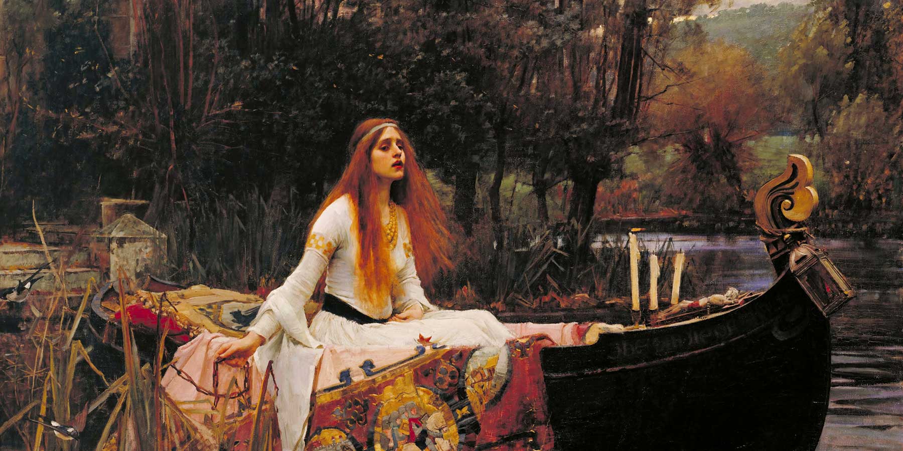 Erkundung von John William Waterhouses "Die Dame von Shalott"