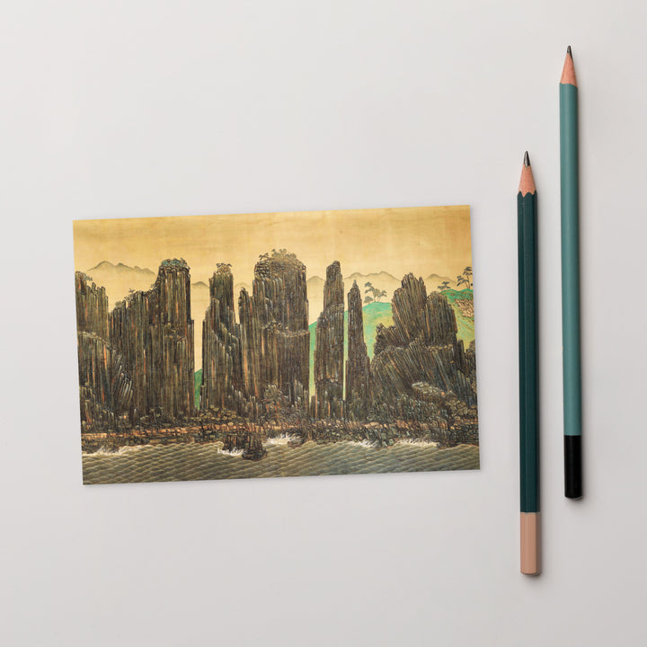 Postkarte - Felsen im Meer aus dem Changdeokgung-Palast
