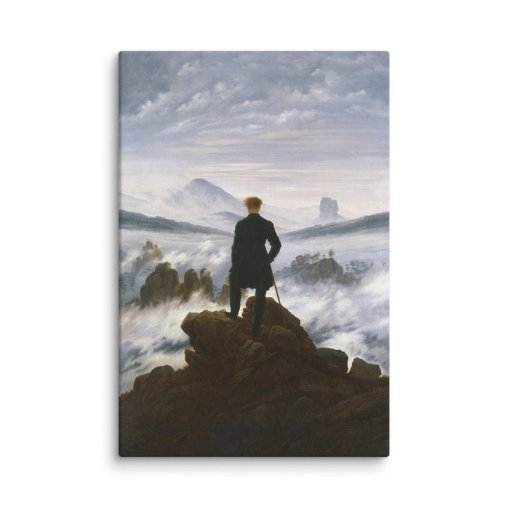 Canvas - Caspar David Friedrich, Wandelaar boven de nevelzee