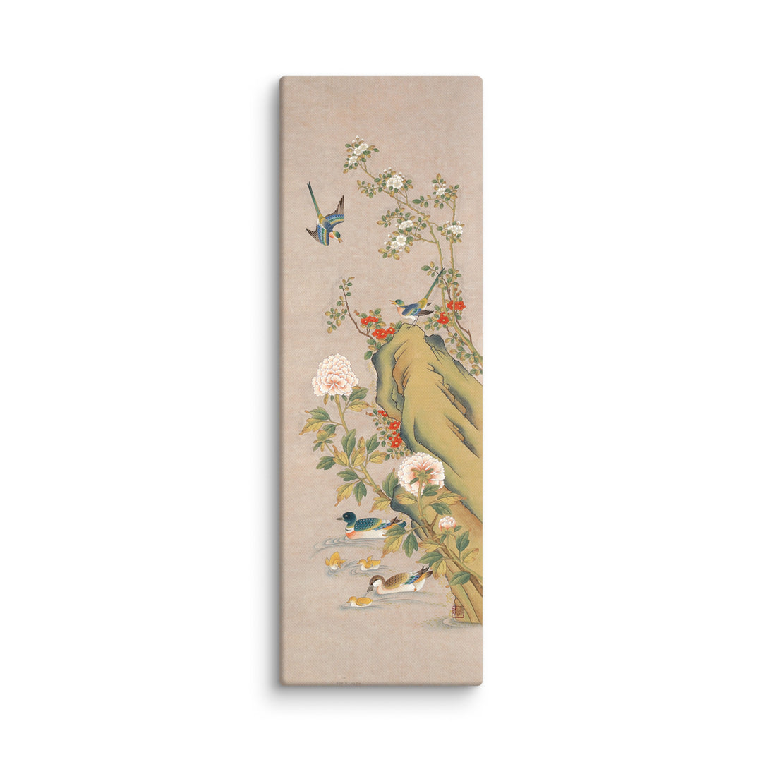 canvas-_in_-12x36-seungmin-yoon-blumen-und-voegel