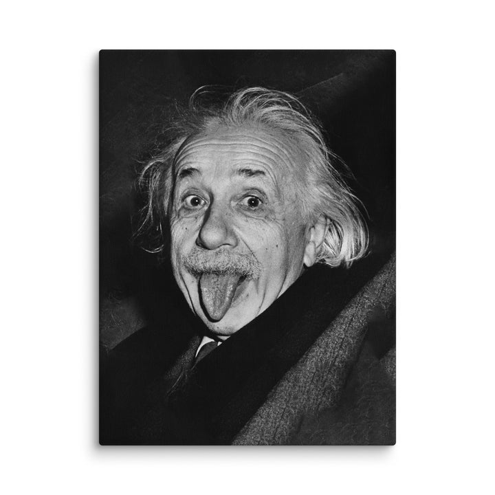 Canvas - Albert Einstein Tongue